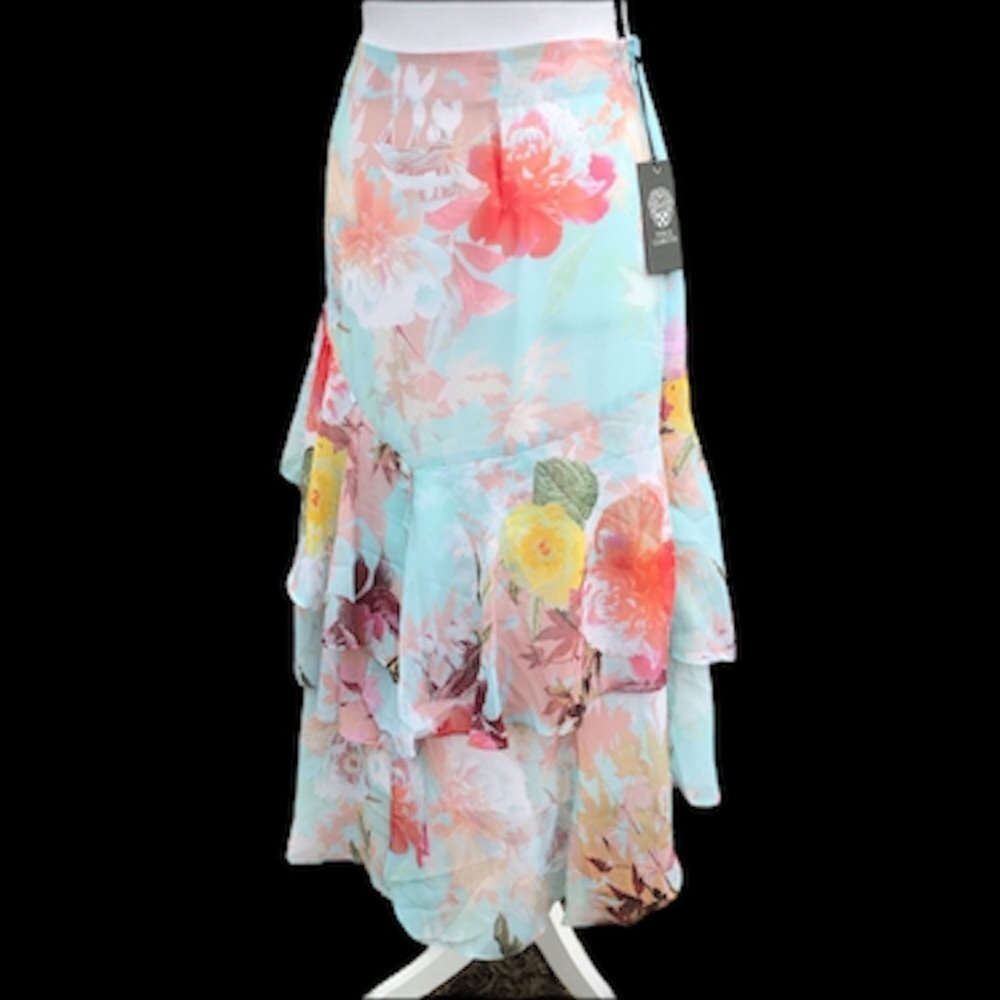 Vince Camuto Floral Skirt Size 10 NWT - Picture 2 of 9